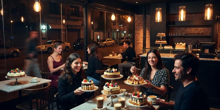Immersive mystery dinner event in Argentina with actors performing among guests in elegant restaurant