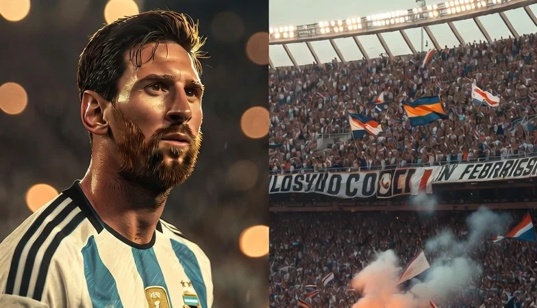 Lionel Messi Argentina national team stadium Superclásico Boca Juniors River Plate football atmosphere 2026 World Cup