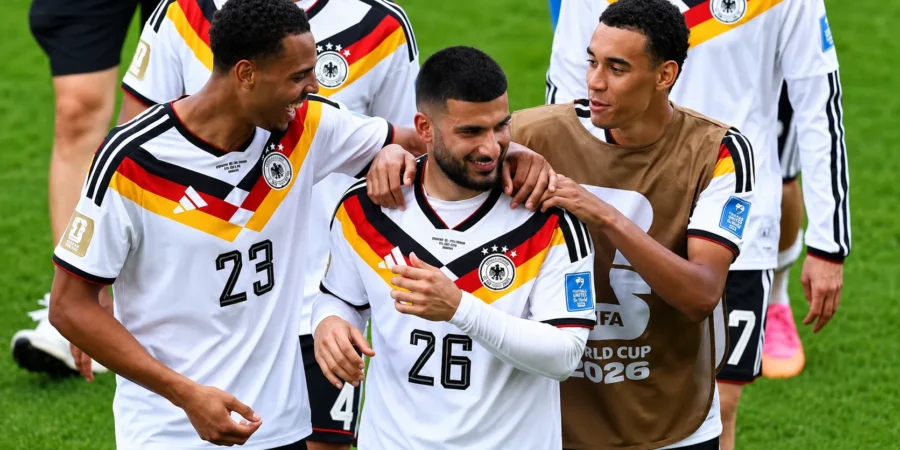 Fans watching FIFA World Cup 2026 live scores and standings on giant stadium screens
