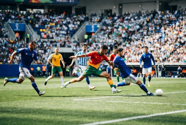 Young football stars competing during FIFA World Cup 2026