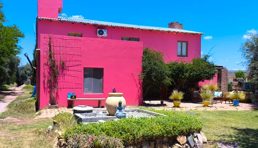 Charming Two-Story Pool Home, Malbec Vineyard & Orchard on 32 Acres with View